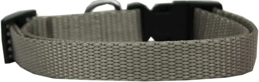 Plain-Nylon-Dog-Collar-Xl-Silver-GreatEagleInc-334299613