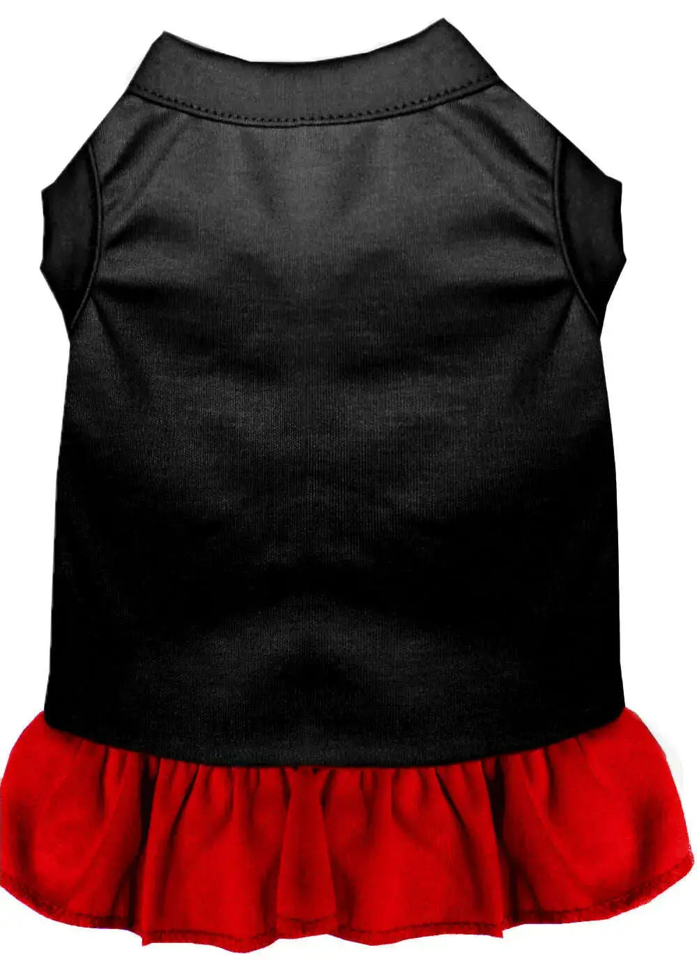 Plain-Pet-Dress-Black-With-Red-4x-GreatEagleInc-334337718