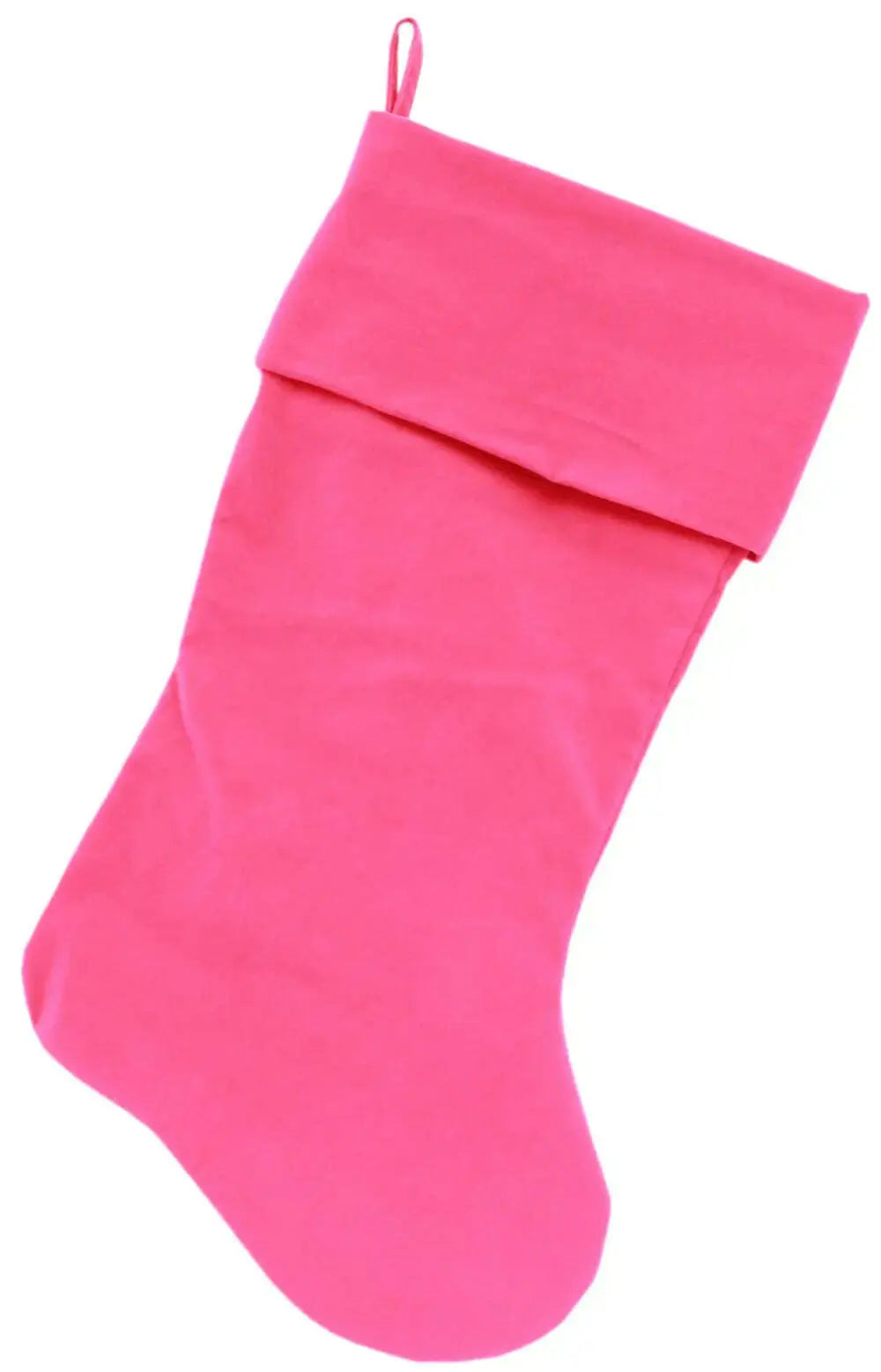 Plain-Velvet-18-Inch-Christmas-Stocking-Pink-GreatEagleInc-319870828