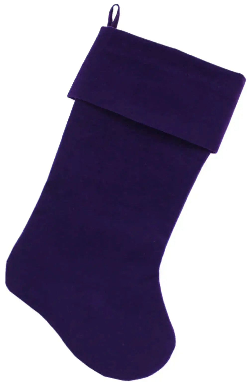 Plain-Velvet-18-Inch-Christmas-Stocking-Purple-GreatEagleInc-319870731