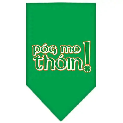 Pog-Mo-Thoin-Screen-Print-Bandana-Emerald-Green-Large-GreatEagleInc-333915988
