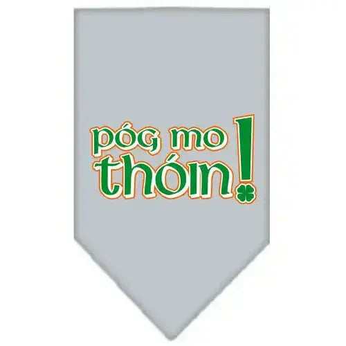 Pog-Mo-Thoin-Screen-Print-Bandana-Grey-Large-GreatEagleInc-319090496