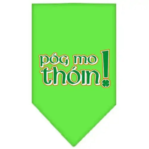 Pog-Mo-Thoin-Screen-Print-Bandana-Lime-Green-Large-GreatEagleInc-319090399