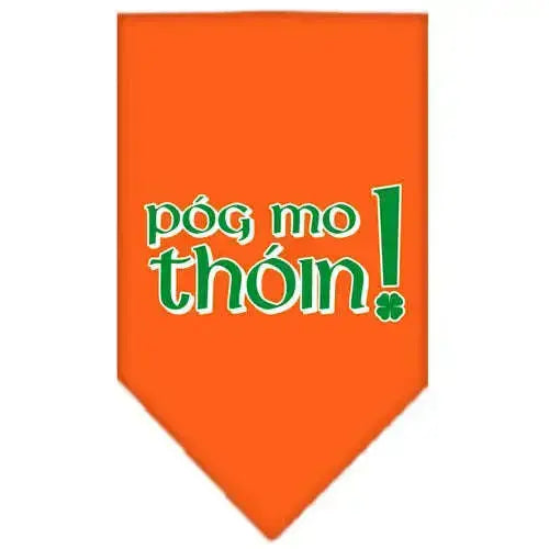 Pog-Mo-Thoin-Screen-Print-Bandana-Orange-Large-GreatEagleInc-319090258