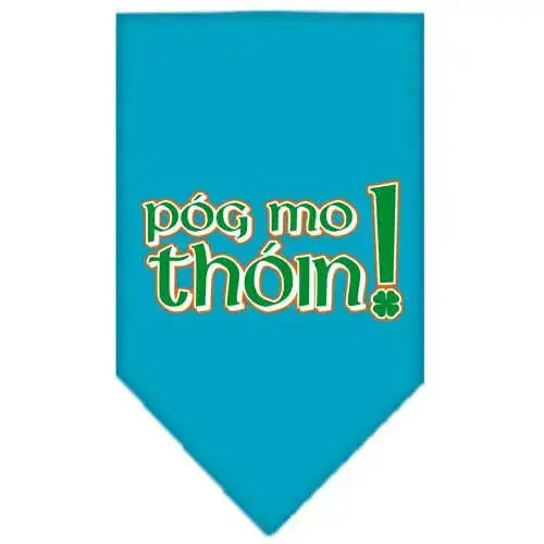 Pog-Mo-Thoin-Screen-Print-Bandana-Turquoise-Large-GreatEagleInc-319090065