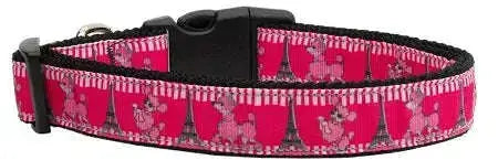 Poodles-In-Paris-Nylon-Dog-Collar-Xl-GreatEagleInc-318841933