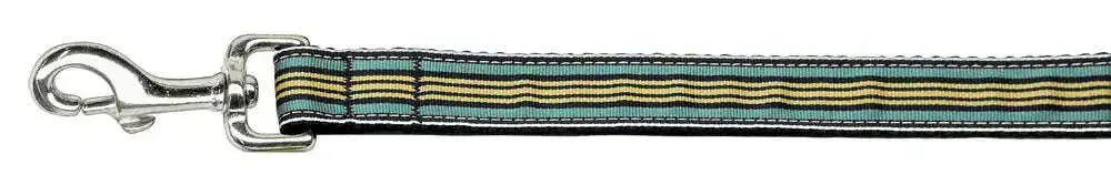 Preppy-Stripes-Nylon-Ribbon-Collars-Light-Blue-khaki-1-Wide-4ft-Lsh-GreatEagleInc-318762444