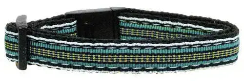 Preppy-Stripes-Nylon-Ribbon-Collars-Light-Blue-khaki-Cat-Safety-GreatEagleInc-318897396