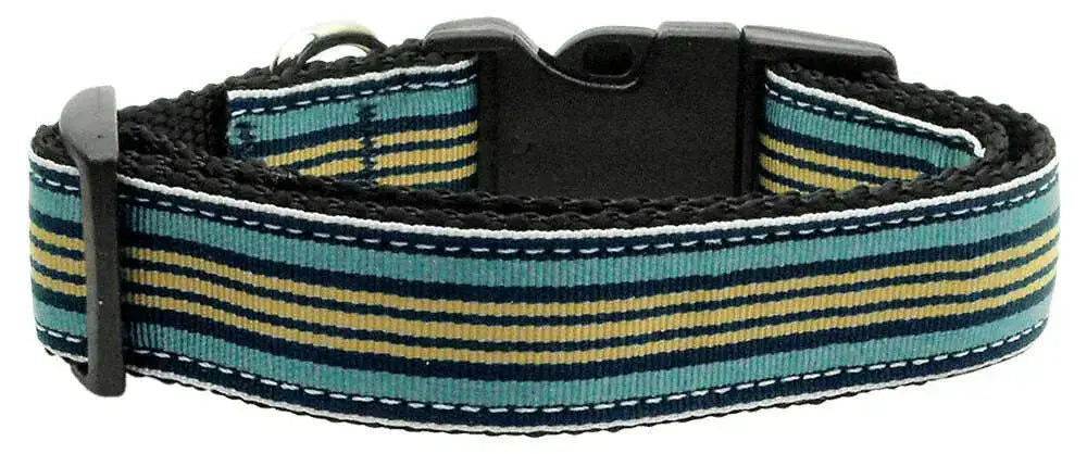 Preppy-Stripes-Nylon-Ribbon-Collars-Light-Blue-khaki-Sm-GreatEagleInc-318898577