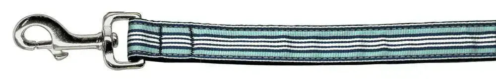 Preppy-Stripes-Nylon-Ribbon-Collars-Light-Blue-white-1-Wide-4ft-Lsh-GreatEagleInc-318762315