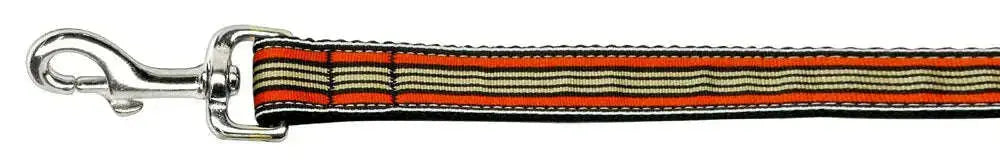Preppy-Stripes-Nylon-Ribbon-Collars-Orange-khaki-1-Wide-4ft-Lsh-GreatEagleInc-318762655