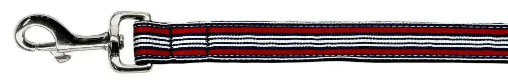 Preppy-Stripes-Nylon-Ribbon-Collars-Red-white-1-Wide-4ft-Lsh-GreatEagleInc-318896157
