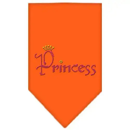 Princess-Rhinestone-Bandana-Orange-Large-GreatEagleInc-319120095