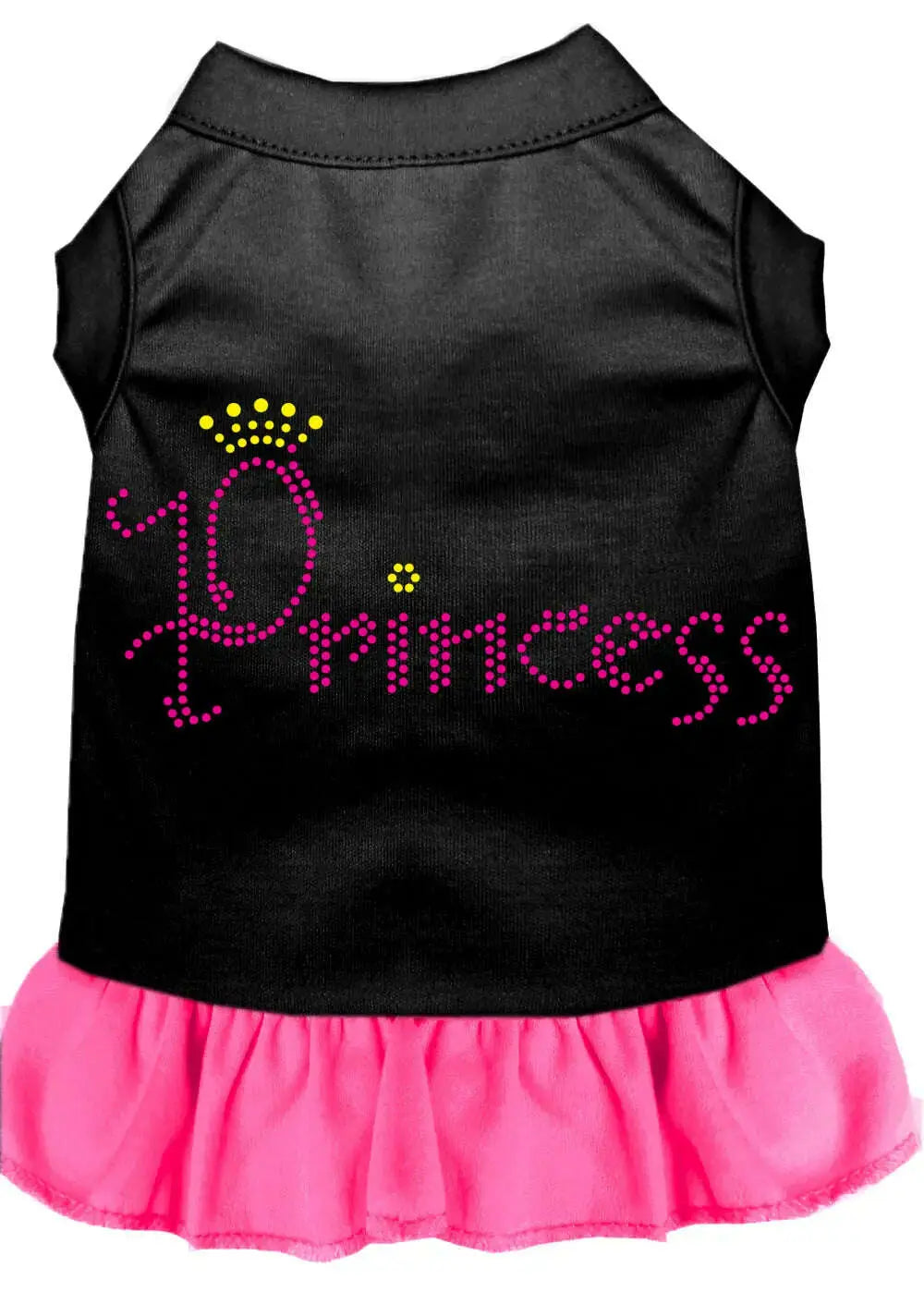 Princess-Rhinestone-Dress-Black-With-Bright-Pink-Med-GreatEagleInc-333611034