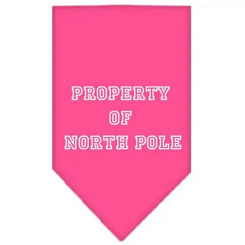 Property-Of-North-Pole-Screen-Print-Bandana-Bright-Pink-Large-GreatEagleInc-319833125