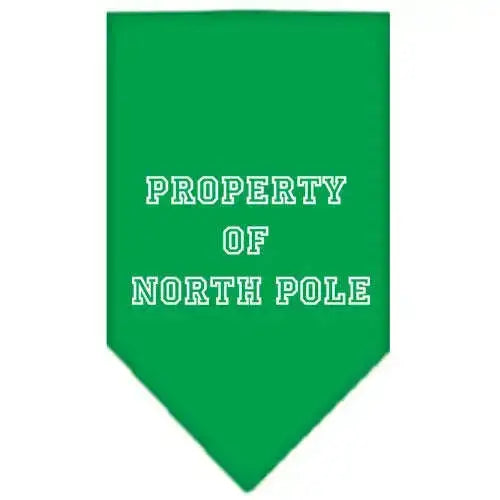 Property-Of-North-Pole-Screen-Print-Bandana-Emerald-Green-Large-GreatEagleInc-319833072