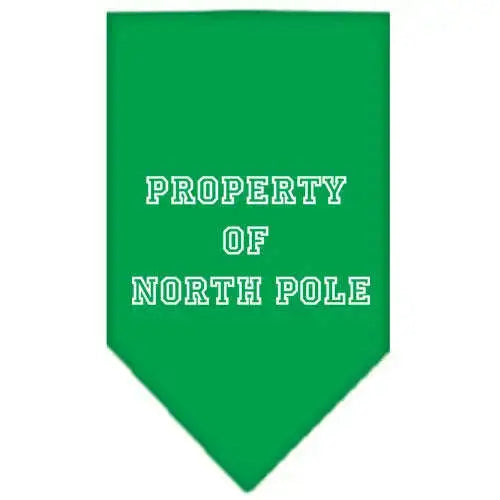 Property-Of-North-Pole-Screen-Print-Bandana-Emerald-Green-Large-GreatEagleInc-319833072