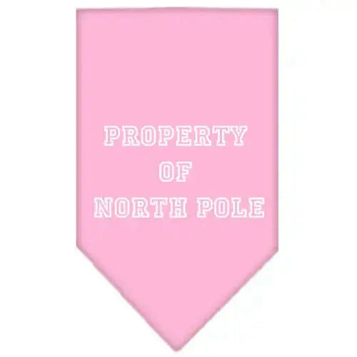 Property-Of-North-Pole-Screen-Print-Bandana-Light-Pink-Small-GreatEagleInc-319831532