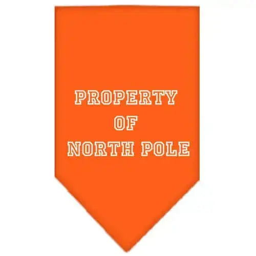 Property-Of-North-Pole-Screen-Print-Bandana-Orange-Small-GreatEagleInc-319831337