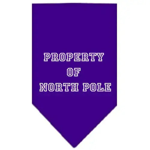 Property-Of-North-Pole-Screen-Print-Bandana-Purple-Small-GreatEagleInc-319831220