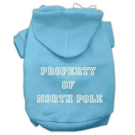 Property-Of-North-Pole-Screen-Print-Pet-Hoodies-Baby-Blue-Size-Xxxl-GreatEagleInc-333896097