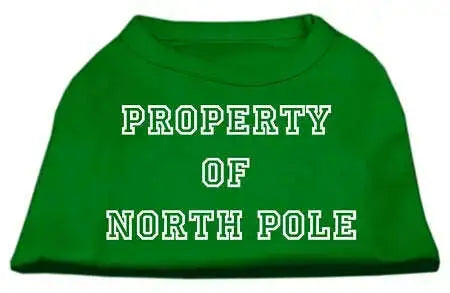 Property-Of-North-Pole-Screen-Print-Shirts-Emerald-Green-Xs-GreatEagleInc-333829076