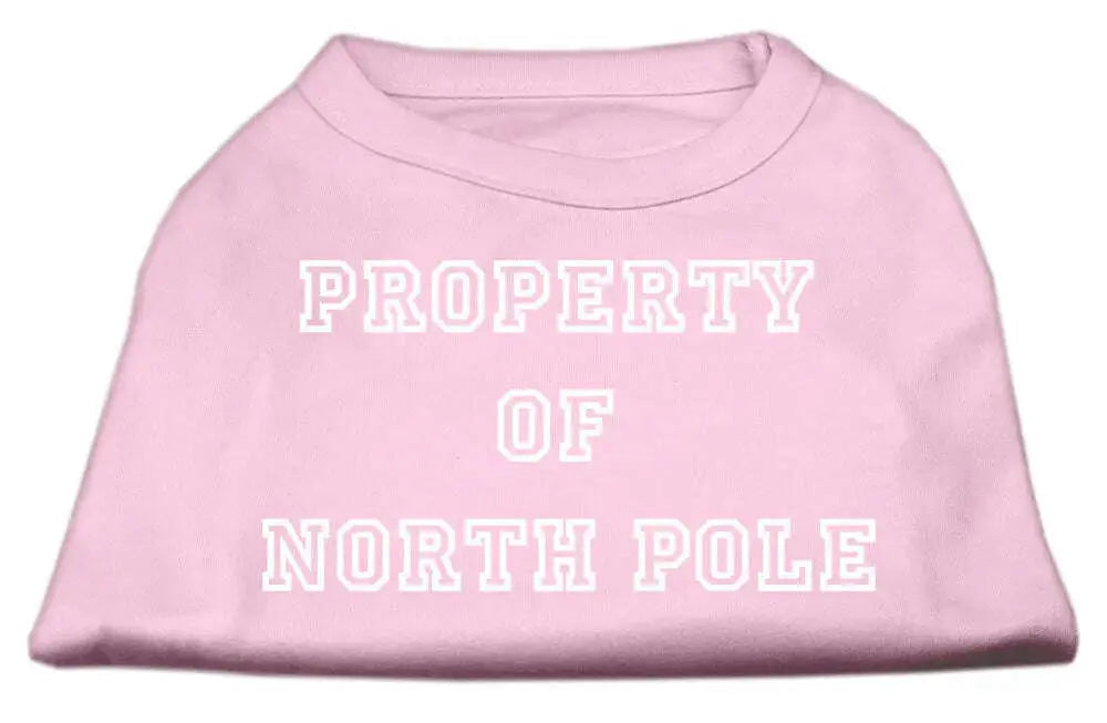 Property-Of-North-Pole-Screen-Print-Shirts-Pink-Xl-GreatEagleInc-333666777