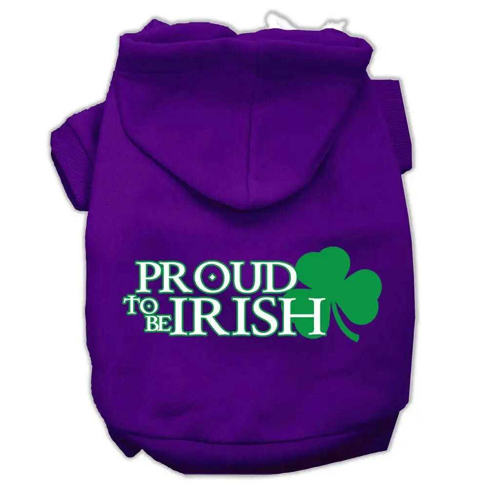 Proud-To-Be-Irish-Screen-Print-Pet-Hoodies-Purple-Size-Med-GreatEagleInc-319777045