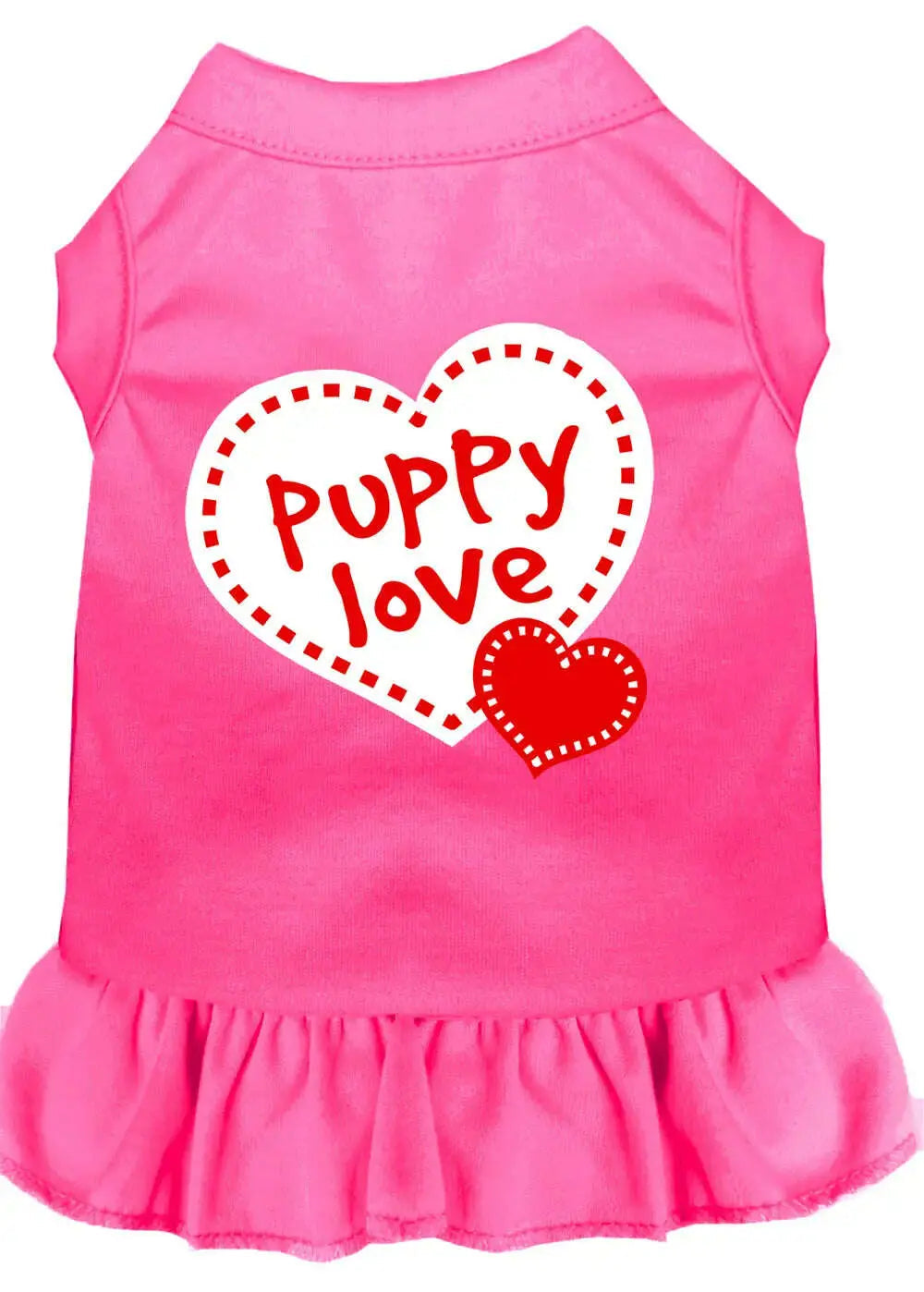 Puppy-Love-Screen-Print-Dress-Bright-Pink-Med-GreatEagleInc-319240716