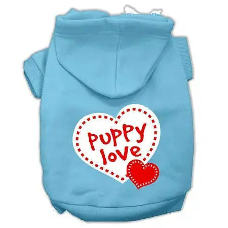 Puppy-Love-Screen-Print-Pet-Hoodies-Baby-Blue-Size-Xxl-GreatEagleInc-319697343