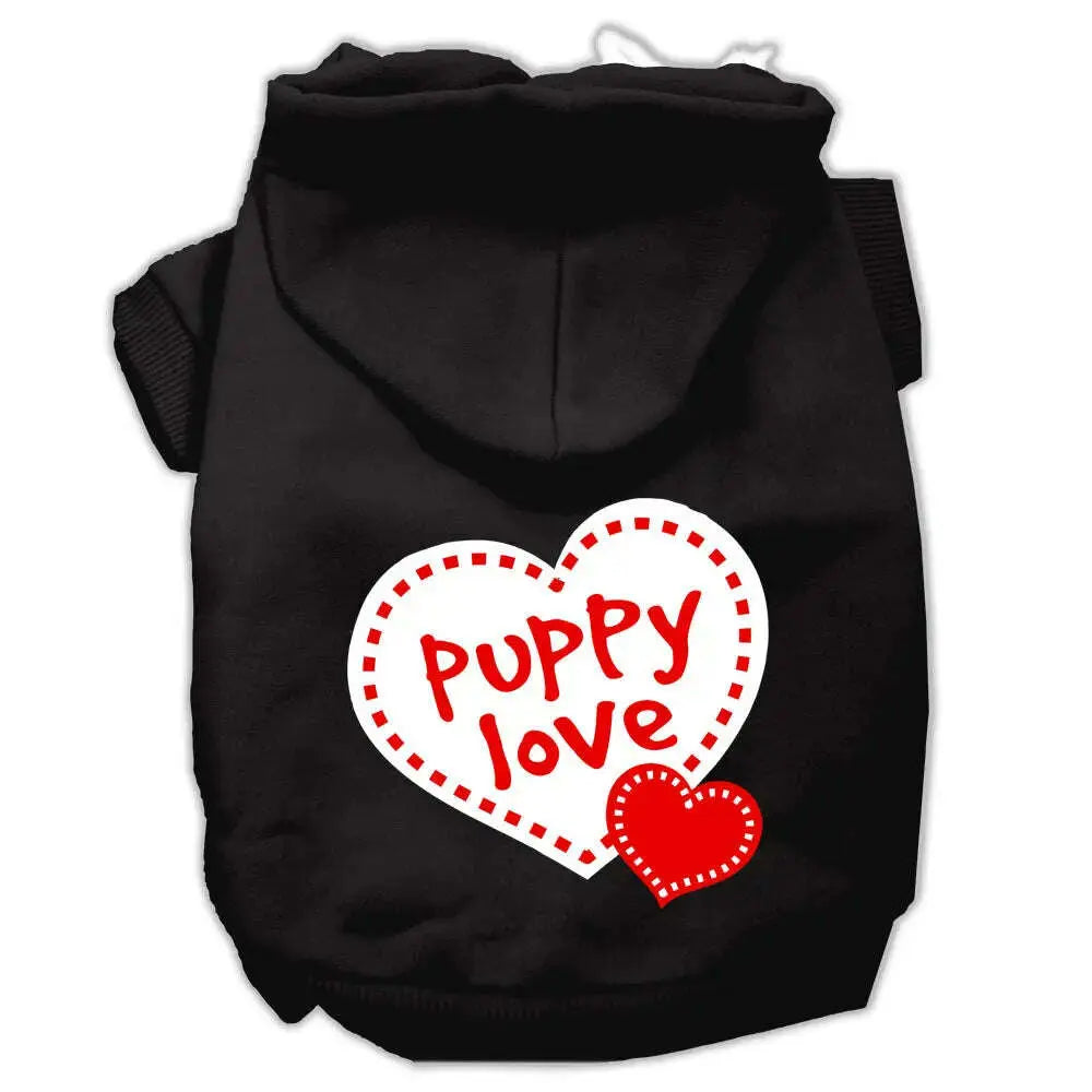 Puppy-Love-Screen-Print-Pet-Hoodies-Black-Size-Xl-GreatEagleInc-319698890
