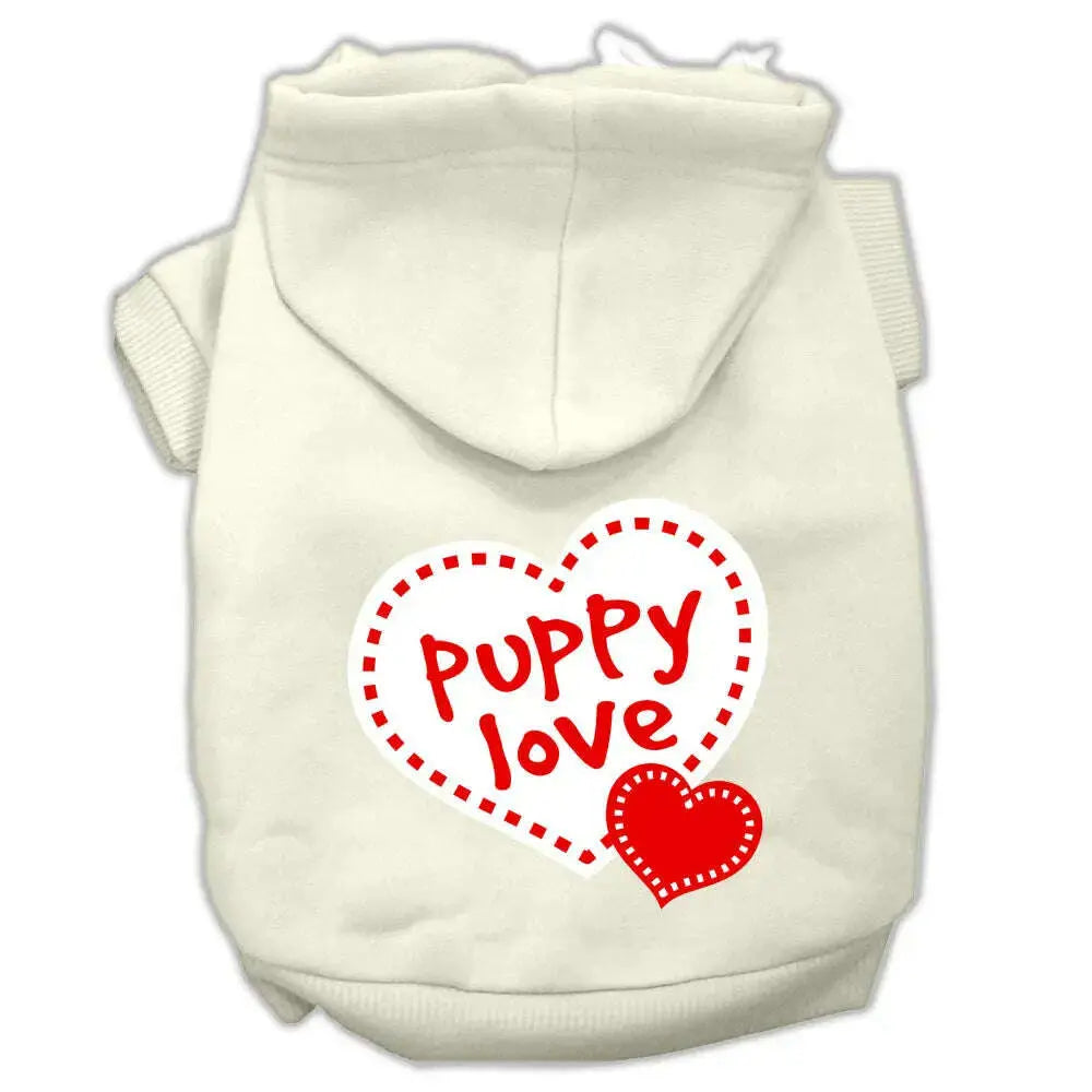 Puppy-Love-Screen-Print-Pet-Hoodies-Cream-Size-Xs-GreatEagleInc-319697784