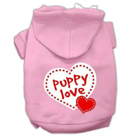 Puppy-Love-Screen-Print-Pet-Hoodies-Light-Pink-Size-Lg-GreatEagleInc-319701189