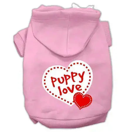 Puppy-Love-Screen-Print-Pet-Hoodies-Light-Pink-Size-Xl-GreatEagleInc-318634233