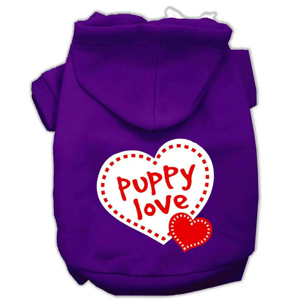 Puppy-Love-Screen-Print-Pet-Hoodies-Purple-Size-Xs-GreatEagleInc-319697537