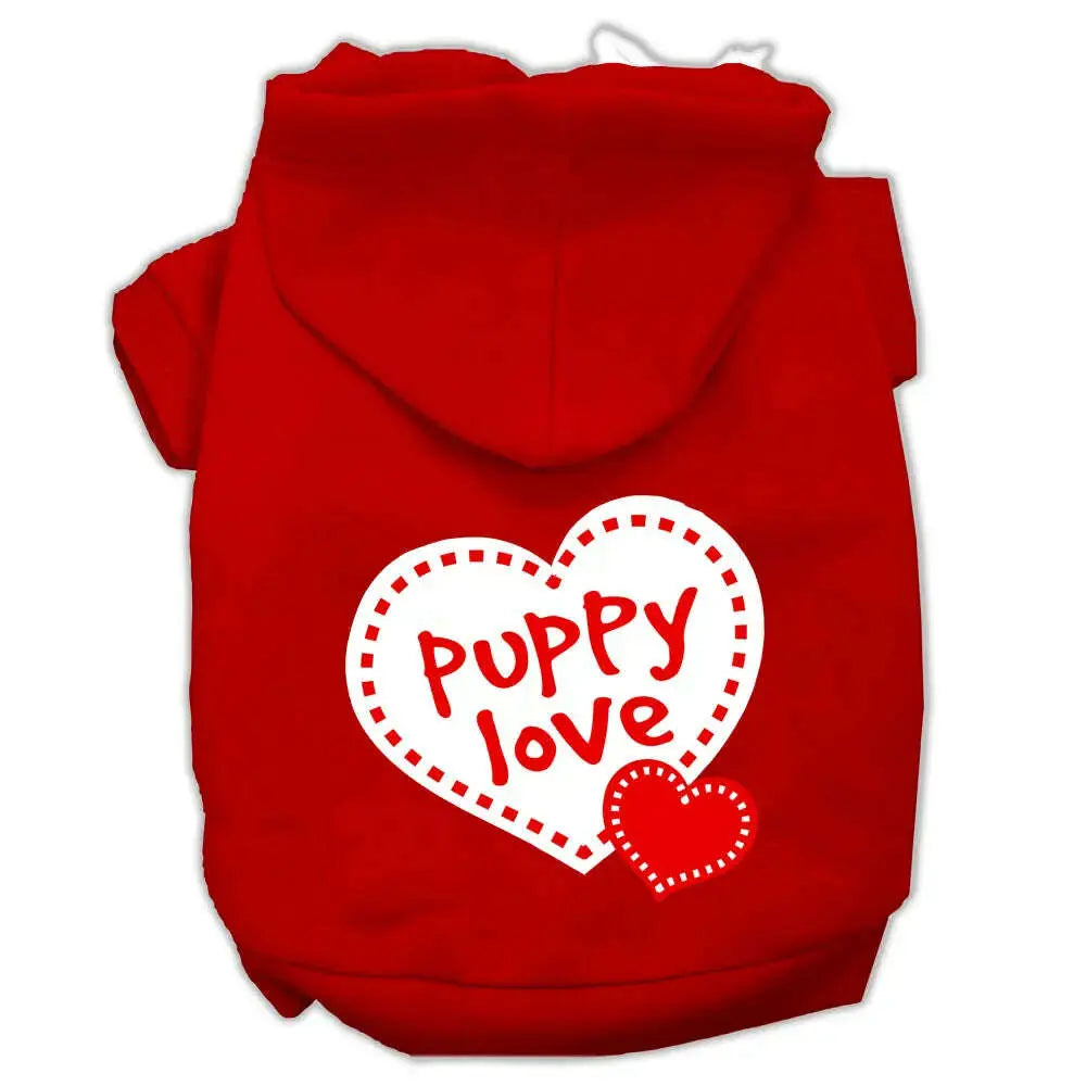 Puppy-Love-Screen-Print-Pet-Hoodies-Red-Size-Xs-GreatEagleInc-319697457