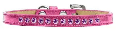 Purple-Crystal-Size-10-Pink-Puppy-Ice-Cream-Collar-GreatEagleInc-319615926