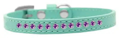 Purple-Crystal-Size-12-Aqua-Puppy-Collar-GreatEagleInc-333852655