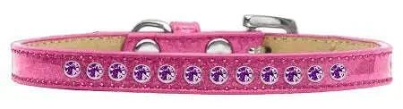 Purple-Crystal-Size-8-Pink-Puppy-Ice-Cream-Collar-GreatEagleInc-319615535