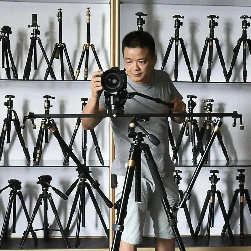 Qingzhuangshidai-Q92cm-Aliuminum-Tripod-Video-Camera-Slider-Stabilizer-GreatEagleInc-334076625