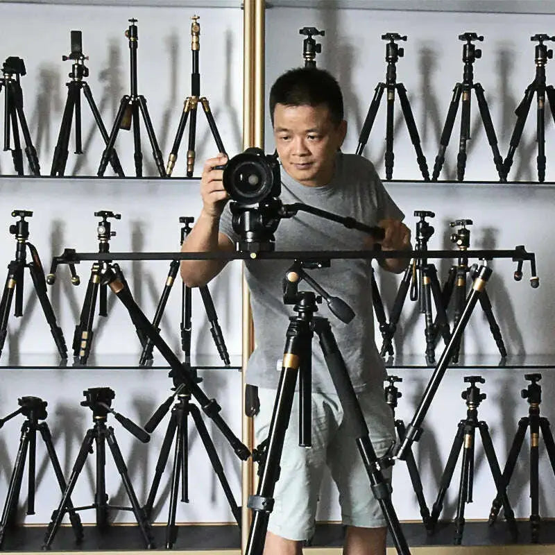 Qingzhuangshidai-Q92cm-Aliuminum-Tripod-Video-Camera-Slider-Stabilizer-GreatEagleInc-334076625