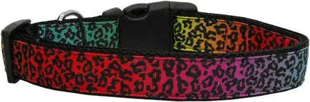 Rainbow-Leopard-Nylon-Dog-Collar-Xl-GreatEagleInc-318485770