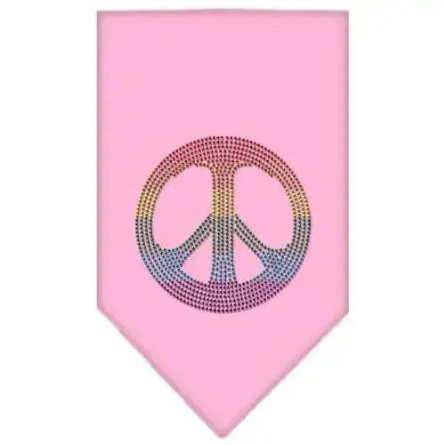 Rainbow-Peace-Sign-Rhinestone-Bandana-Light-Pink-Large-GreatEagleInc-319115151