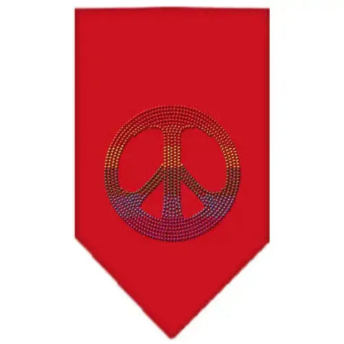 Rainbow-Peace-Sign-Rhinestone-Bandana-Red-Small-GreatEagleInc-319114325