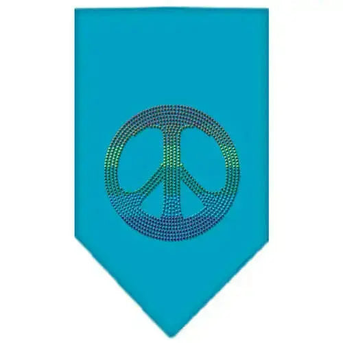 Rainbow-Peace-Sign-Rhinestone-Bandana-Turquoise-Large-GreatEagleInc-319114983