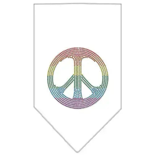 Rainbow-Peace-Sign-Rhinestone-Bandana-White-Large-GreatEagleInc-333786352