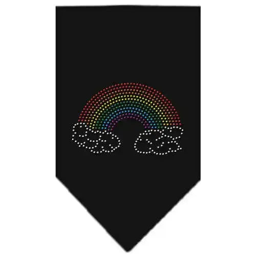 Rainbow-Rhinestone-Bandana-Black-Small-GreatEagleInc-319117957