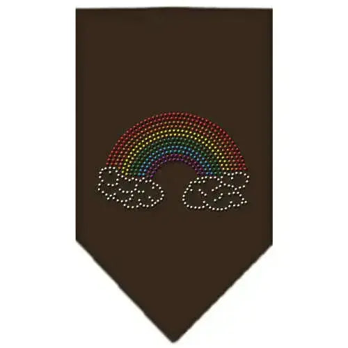 Rainbow-Rhinestone-Bandana-Cocoa-Small-GreatEagleInc-319117899