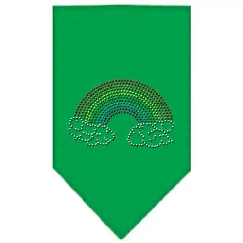 Rainbow-Rhinestone-Bandana-Emerald-Green-Small-GreatEagleInc-319117790
