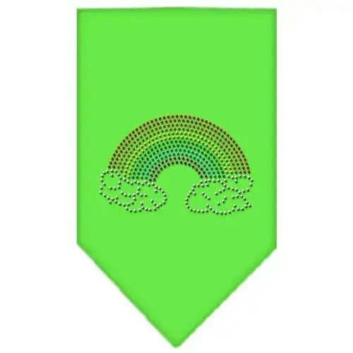 Rainbow-Rhinestone-Bandana-Lime-Green-Large-GreatEagleInc-333787223